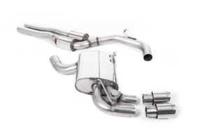 Cat-back uitlaatsysteem | Audi RS3 Sportback S tronic (8P) (2011-2012) | Milltek Sport Dubbele 90 mm GT90