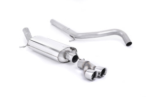 Cat-back uitlaatsysteem | Audi A1 1.4 TFSI S Line 122 PK (2010-2015) | Milltek Sport Twin 80mm GT80