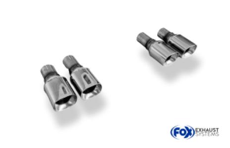 Sorties d'échappement Lexus RC200T - 2x88x79 Type 73 droite/gauche pour silencieux arrière FOX avec collier