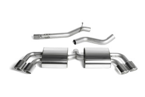 Cat-back uitlaatsysteem | Audi TT Mk2 TTS quatro (2008-2014) | Milltek Sport Quad speciaal