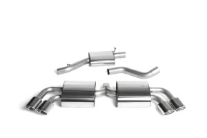 Cat-back uitlaatsysteem | Audi TT Mk2 TTS quatro (2008-2014) | Milltek Sport Quad speciaal