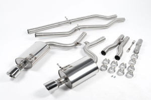 Cat-back uitlaatsysteem | Audi S4 4.2 V8 quattro B6 Limousine/Sedan‚ Avant‚ & Cabriolet (2003-2005) | Milltek Sport 100mm GT100