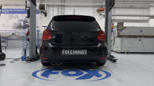 Silencieux arrière VW Polo 6R - 2x90 Type 25 adapté au pare-chocs d'origine VW Polo 6R GTI