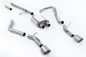Cat-back uitlaatsysteem | Jeep Gladiator (JT) 3.6 V6 (2020-2024) | Milltek Sport 115mm GT115