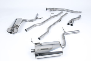 Auspuffanlage ab Katalysator | Audi A4 2.0 TFSI B7 quattro und DTM (2005-2008) | Milltek Sport Dual 100mm Jet