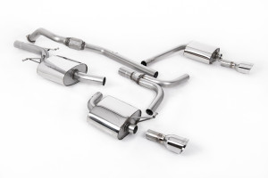 Cat-back uitlaatsysteem | Audi A5 Sportback 2.0 TFSI 2WD en quattro Multitronic / S tronic (2009-2012) | Milltek Sport Dual 100mm GT100