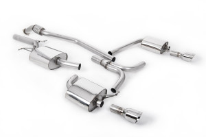 Cat-back uitlaatsysteem | Audi A5 Sportback 2.0 TFSI 2WD en quattro handgeschakeld (2009-2024) | Milltek Sport Dual 100mm GT100