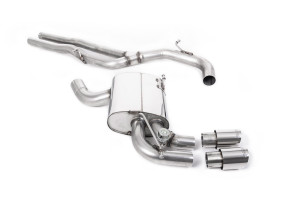 Cat-back uitlaatsysteem | Audi RS3 Sportback S tronic (8P) (2011-2012) | Milltek Sport Dubbele 90 mm GT90