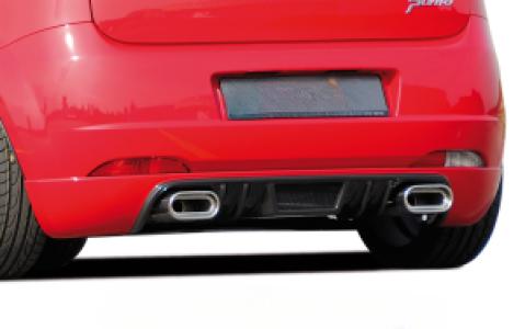 Rieger Tuning Fixation arrière | Fiat Punto 06-08 3-p / Punto 06-08 5-p / Punto 08-11 3-p / Punto 08-11 5-p |   aspect carbone