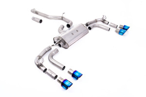 Roetfilter-back | Volkswagen Tiguan R 320ps (alleen OPF/GPF-modellen) (2021-2024) | Milltek Sport Quad 100 mm GT100