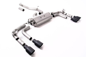 Roetfilter-back | Volkswagen Tiguan R 320ps (alleen OPF/GPF-modellen) (2021-2024) | Milltek Sport Quad 100 mm GT100