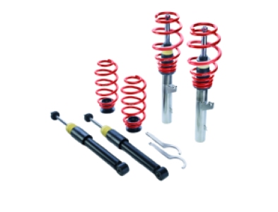 Eibach Pro-Street-S Kit combiné fileté réglable en hauteur | AUDI / SEAT / SKODA / VW | A3 (8P1) / A3 SPORTBACK (8PA) / ALTEA (5P1) / ALTEA XL (5P5, 5P8) / GOLF PLUS (5M1, 521) / GOLF V (1K1) / GOLF V VARIANT (1K5) / JETTA III (1K2) / OCTAVIA II (1Z3) / OCTAVIA II COMBI (1Z5) / STATION WAGON (1Z5) / TOLEDO III (5P2) / TT ROADSTER (8J9)