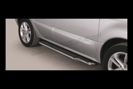 Misutonida Barres latérales | Renault Koleos 08-10 5-p | Style Pedana acier inoxydable brillant