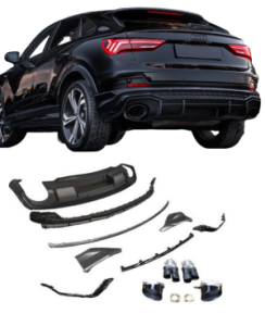 Diffuseur Audi Q3 Sportback (2019+) – Style RSQ3 – Noir Brillant – Compatible 35 TFSI & PHEV