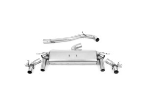 Cat-back uitlaatsysteem | Volkswagen T-Roc | Milltek Sport Quad 100 mm GT100