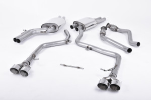 Cat-back uitlaatsysteem | Audi S5 3.0 TFSI B8.5 Coupé© & Cabriolet (2011-2016) | Milltek Sport GT100 GT100