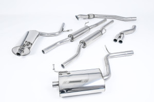 Cat-back uitlaatsysteem | Audi A4 1.8T B6 quattro Saloon - Avant 190 PK (6 versnellingen) (2003-2005) | Milltek Sport Dual 90mm GT90