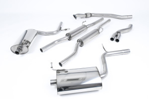 Auspuffanlage ab Katalysator | Audi A4 2.0 TFSI B7 quattro und DTM (2005-2008) | Milltek Sport Dual 100mm GT100