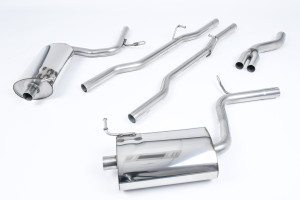 Auspuffanlage ab Katalysator | Audi A4 2.0 TFSI B7 quattro und DTM (2005-2008) | Milltek Sport Dual 100mm GT100