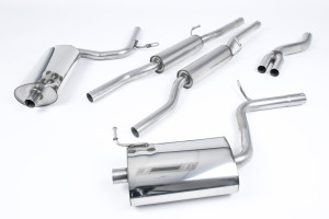 Auspuffanlage ab Katalysator | Audi A4 2.0 TFSI B7 quattro und DTM (2005-2008) | Milltek Sport Dual 100mm GT100