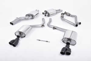 Cat-back uitlaatsysteem | Audi S5 3.0 TFSI B8 Coupé© & Cabriolet (S tronic) (2009-2011) | Milltek Sport Twin 80mm GT80