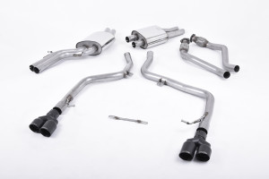 Cat-back uitlaatsysteem | Audi S5 3.0 TFSI B8 Coupé© & Cabriolet (S tronic) (2009-2011) | Milltek Sport Twin 80mm GT80