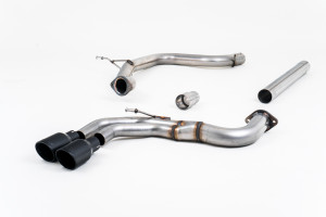 Cat-back uitlaatsysteem | Audi A3 2.0 TDI 184 PK MQB 2WD (3-deurs & Sportback-modellen) (2013-2020) | Milltek Sport Twin 80mm GT80