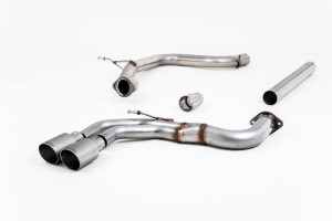 Cat-back uitlaatsysteem | Audi A3 2.0 TDI 184 PK MQB 2WD (3-deurs & Sportback-modellen) (2013-2020) | Milltek Sport Twin 80mm GT80