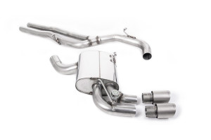 Cat-back uitlaatsysteem | Audi RS3 Sportback S tronic (8P) (2011-2012) | Milltek Sport Dubbele 90 mm GT90