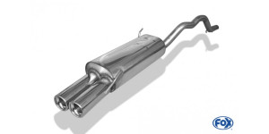 Silencieux arrière VW Bus T4 Syncro avec tube de liaison avec support - 2x80 type 13