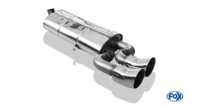 Silencieux arrière Audi 80/90 type 81 de série - 2x76 type 18