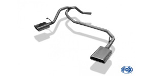 Seat Mii/ Skoda Citigo/ VW UP système d'échappement droite/gauche adaptable sur silencieux arrière d'origine ou FOX - 145x65 type 59 droite/gauche