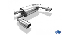 Infiniti EX37 rear silencer cross exit right/left - 129x106 type 32 right/left