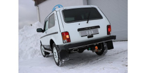 Silencieux arrière Lada Niva 4x4 sortie transversale gauche - 145x65 type 59 gauche
