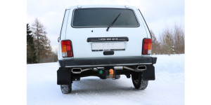 Silencieux arrière Lada Niva 4x4 sortie transversale droite/gauche - 145x65 type 59 droite/gauche