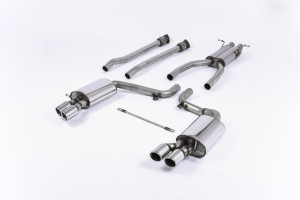 Cat-back uitlaatsysteem | Audi S6 5.2 V10 C6 FSI quattro (2006-2012) | Milltek Sport Twin 80mm Jet