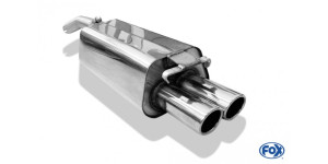 Silencieux final traction avant Audi 100/A6 type C4 - 2x76 type 16