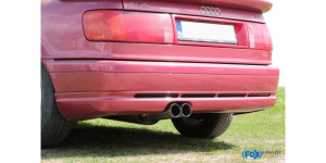 Audi 80/90 - type 89, B3 berline/ coupé/ 80 B4 - silencieux arrière cabriolet pour modèles avec pare-chocs spécial (voir photo) - 2x76 type 10