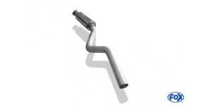 Silencieux avant Opel Kadett E-CC - diamètre du tuyau : 63,5 mm