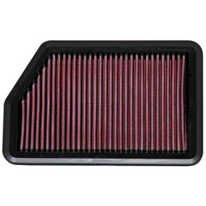 K&N Filtre à air de remplacement sur mesure pour Hyundai I30, I40, IX35 1.7D/2.0 2010- / Tucson 1.7D/2.4 2010- + 2.0 2011- / Kia Carens 1.6/1.7/2.0, Ceed 1.4/1.6 excl. Turbo 2014-, Forte 2.0, Sportage 1.7D/2.0/2.4 2010- (33-2451)