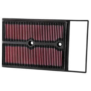 K&N Filtre à air de remplacement sur mesure pour Audi A1 & Seat Ibiza/Toledo & Skoda Fabia/Rapid & VW Polo 1.4TDi 2014- (33-3044)