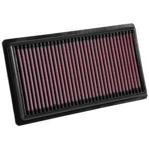 K&N Filtre à air de remplacement sur mesure pour Fiat 500X 1.0 & Jeep Renegade 1.0 TGDi & Toyota C-HR 1.2 2016- & Camry 2.5 Hybdrid 2018- / Corolla 1.8&2.0 2019- (33-3080)