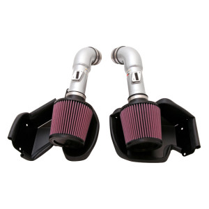 K&N Typhoon Kit passend für Nissan 370Z/Infiniti G37 V6-3.7L 2009-2019 - Silber (69-7078TS)