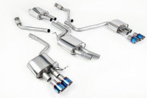 Cat-back uitlaatsysteem | Audi SQ5 3.0 TFSI Supercharged (2013-2016) | Milltek Sport Quad 100 mm GT100
