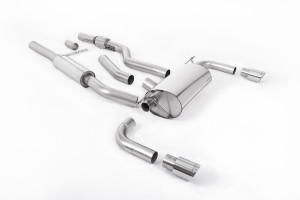 Cat-back uitlaatsysteem | BMW 4 Series F32 428i Coupé© (handgeschakelde versnellingsbakâ€š zonder trekhaakâ€š Geen xDrive en alleen N20-motor) (2014-2018) | Milltek Sport Dubbele 90 mm GT90