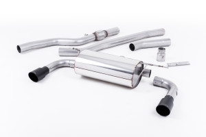 Cat-back uitlaatsysteem | BMW 4 Series F32 428i Coupé© (handgeschakelde versnellingsbakâ€š zonder trekhaakâ€š Geen xDrive en alleen N20-motor) (2014-2018) | Milltek Sport Dubbele 90 mm GT90