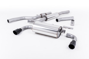 Cat-back uitlaatsysteem | BMW 4 Series F32 428i Coupé© (handgeschakelde versnellingsbakâ€š zonder trekhaakâ€š Geen xDrive en alleen N20-motor) (2014-2018) | Milltek Sport Dubbele 90 mm GT90
