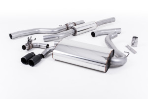 Cat-back uitlaatsysteem | BMW 4 Series F32 428i Coupé© (automatische versnellingsbakâ€š zonder trekhaakâ€š Geen xDrive en alleen N20-motor) (2014-2016) | Milltek Sport Twin 76.2mm GT76
