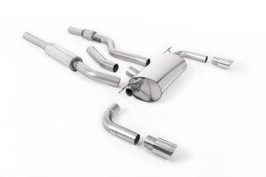 Cat-back uitlaatsysteem | BMW 4 Series F32 428i Coupé© (automatische versnellingsbakâ€š zonder trekhaakâ€š Geen xDrive en alleen N20-motor) (2014-2016) | Milltek Sport Dubbele 90 mm GT90
