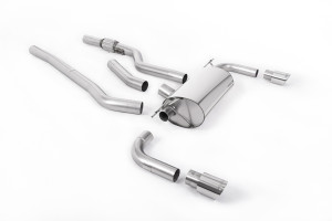Cat-back uitlaatsysteem | BMW 4 Series F32 428i Coupé© (automatische versnellingsbakâ€š zonder trekhaakâ€š Geen xDrive en alleen N20-motor) (2014-2016) | Milltek Sport Dubbele 90 mm GT90